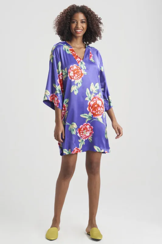 Island Fleur-Printed Matte Satin Sleepshirt sold by Natori