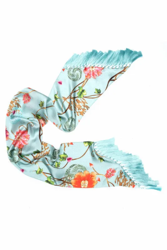 Saito Silk Fringe Scarf made by Natori