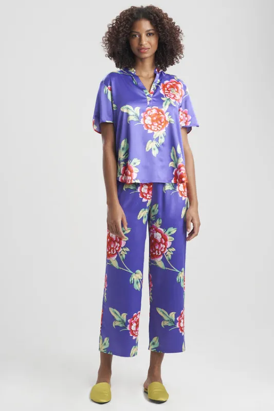 Island Fleur-Printed Matte Satin PJ made by Natori