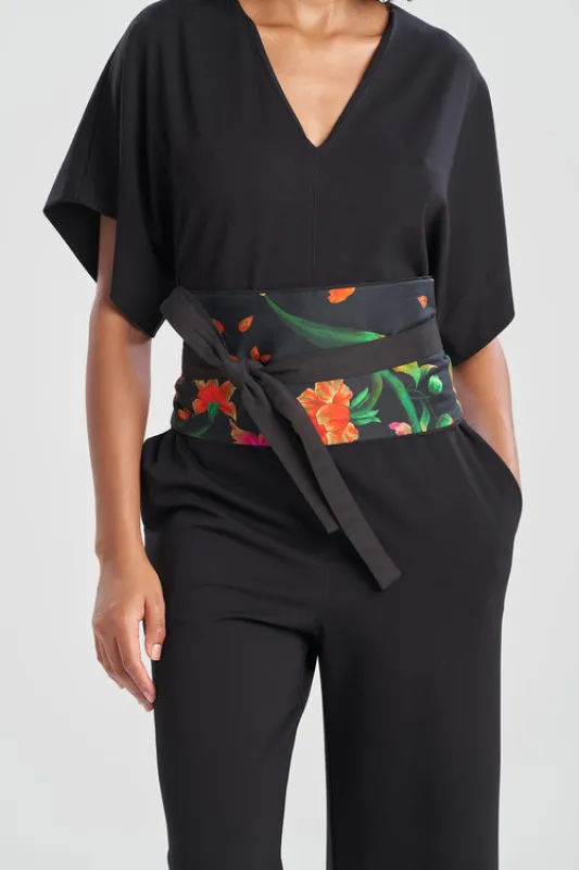 Chikayo-Cotton Sateen Obi Belt made by Natori