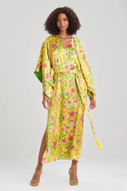 Kamakura Belted Silk Caftan sold by Natori