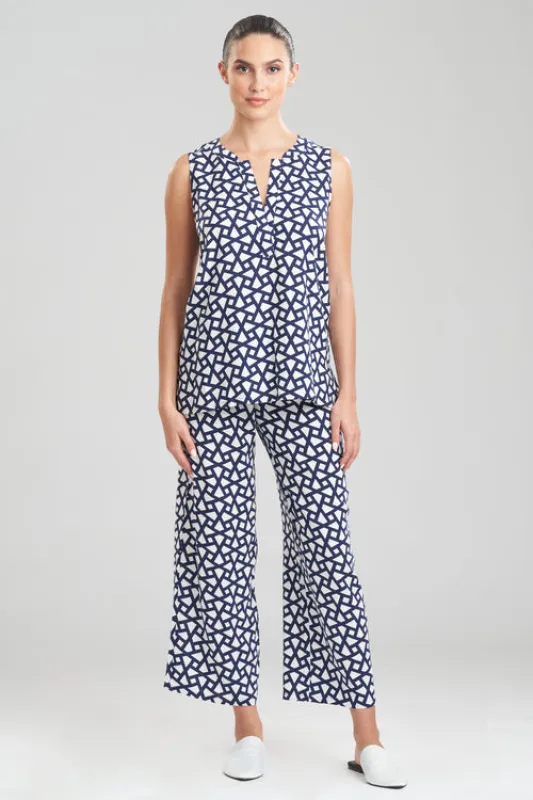 Soho Geo-Printed Challis PJ made by Natori