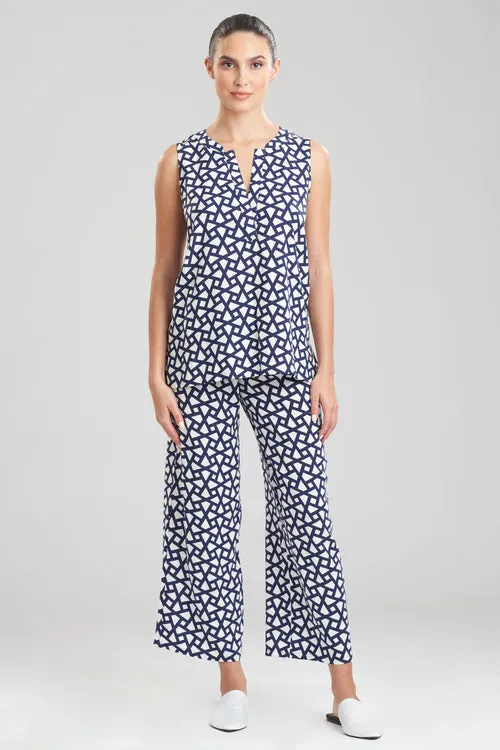 Soho Geo-Printed Challis PJ sold by Natori