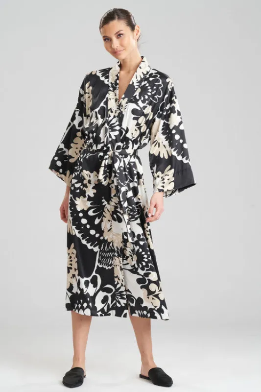 Soleil-Printed Matte Satin Robe sold by Natori