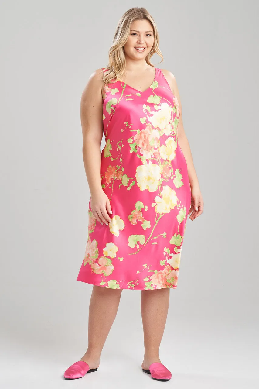 Bouquet-Printed Matte Satin Gown sold by Natori product image thumbnail 4