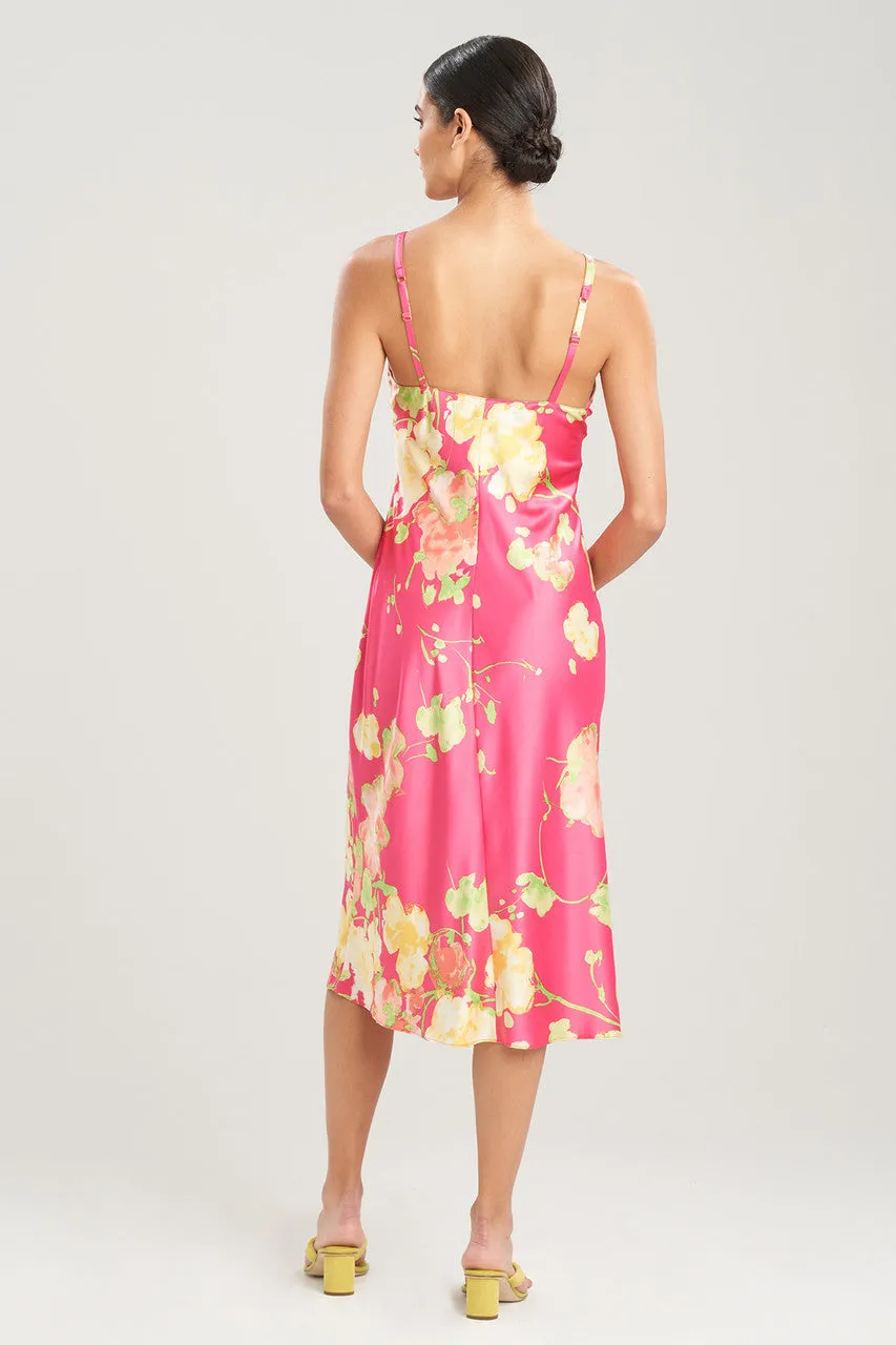 Bouquet-Printed Matte Satin Gown sold by Natori product image thumbnail 2