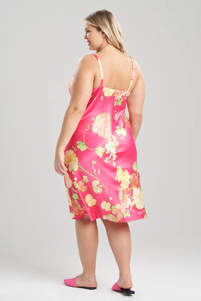 Bouquet-Printed Matte Satin Gown sold by Natori product image thumbnail 3