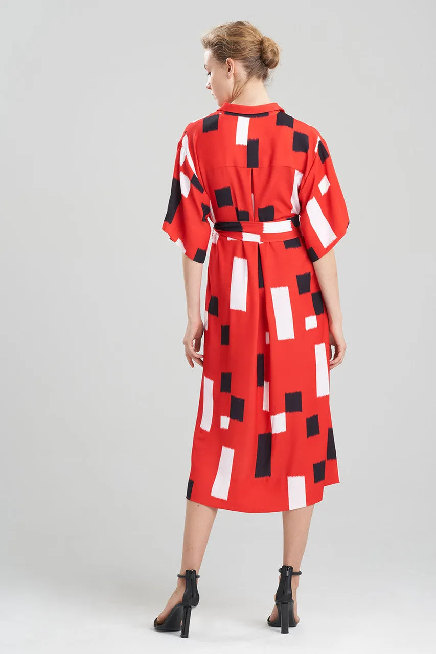 Takara Fluid Crepe Belted Shirtdress sold by Natori product image thumbnail 5