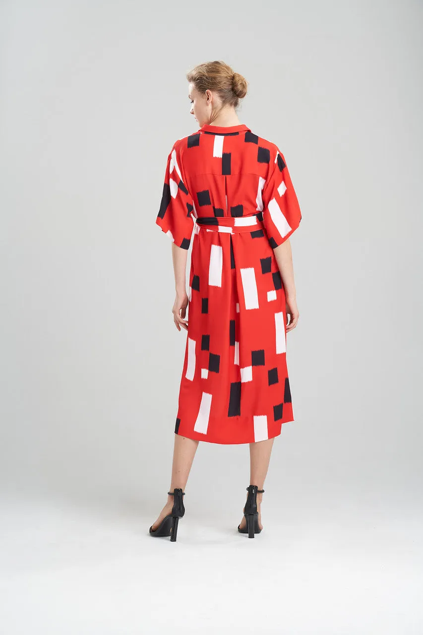 Takara Fluid Crepe Belted Shirtdress sold by Natori product image thumbnail 4