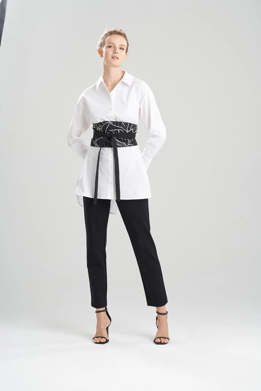 Hana Cotton Poplin Embroidered Obi Belt sold by Natori product image thumbnail 2