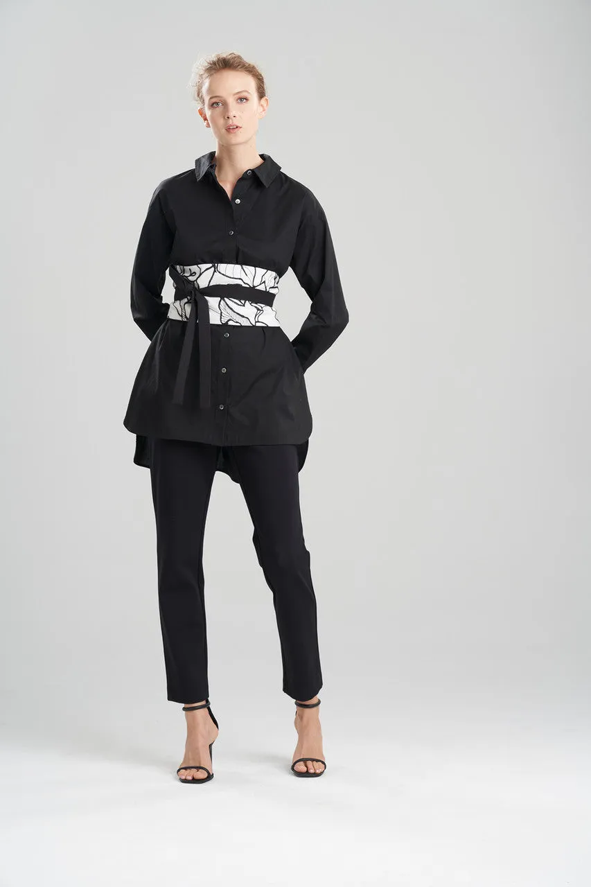 Hana Cotton Poplin Embroidered Obi Belt sold by Natori product image thumbnail 2