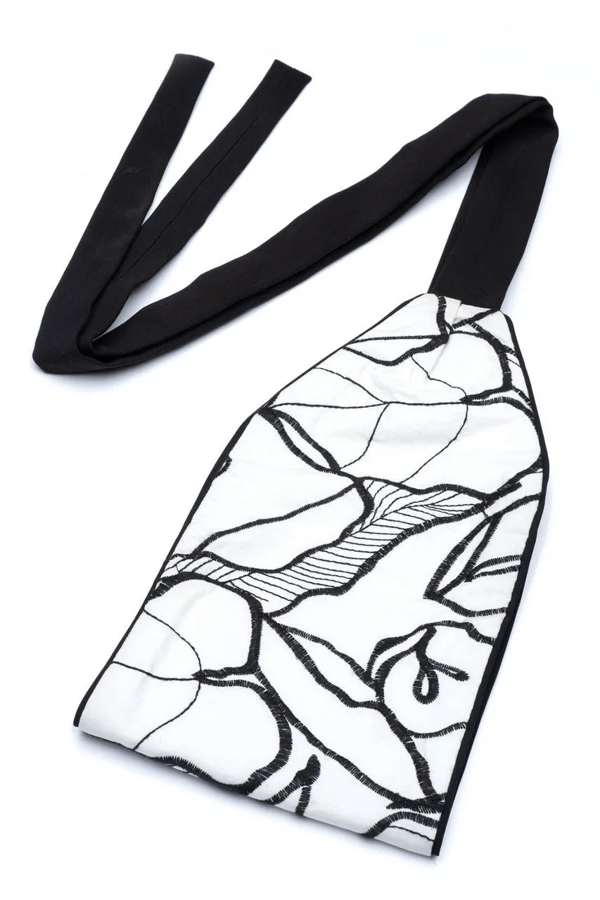 Hana Cotton Poplin Embroidered Obi Belt sold by Natori product image thumbnail 3