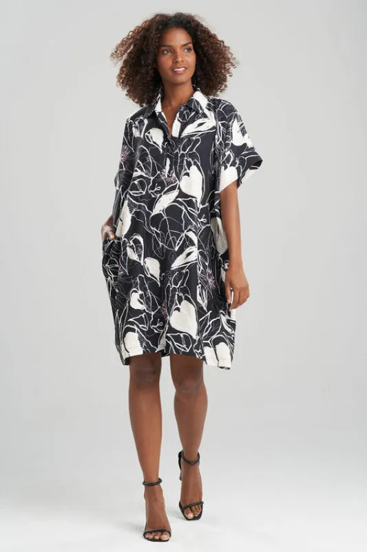 Hana Fluid Crepe Caftan Dress sold by Natori