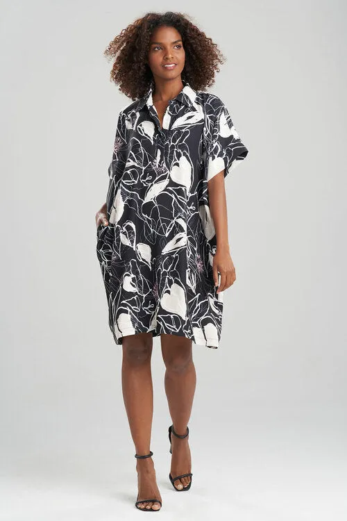 Hana Fluid Crepe Caftan Dress sold by Natori