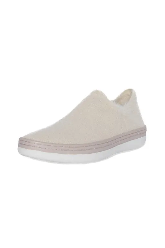 Plush Mohair Stretch Slip On Sneaker made by Natori