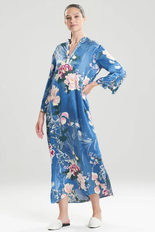Peony Mandarin Caftan made by Natori