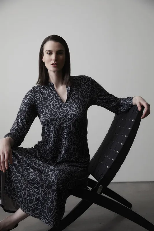 Nomad Scroll Caftan made by Natori