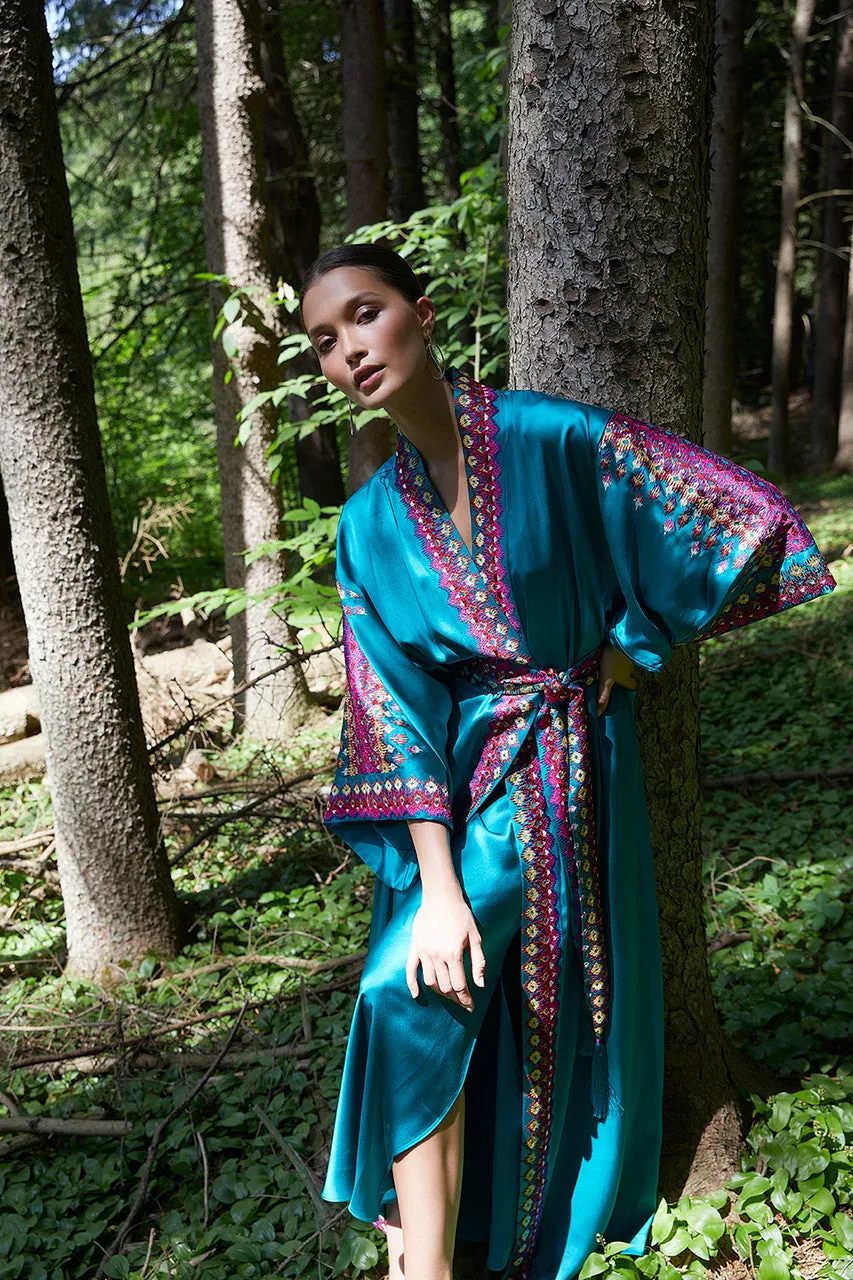 Couture Tribal Embroidery Robe sold by Natori product image thumbnail 3