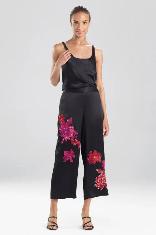 Imperial Embroidery Silk Pants sold by Natori