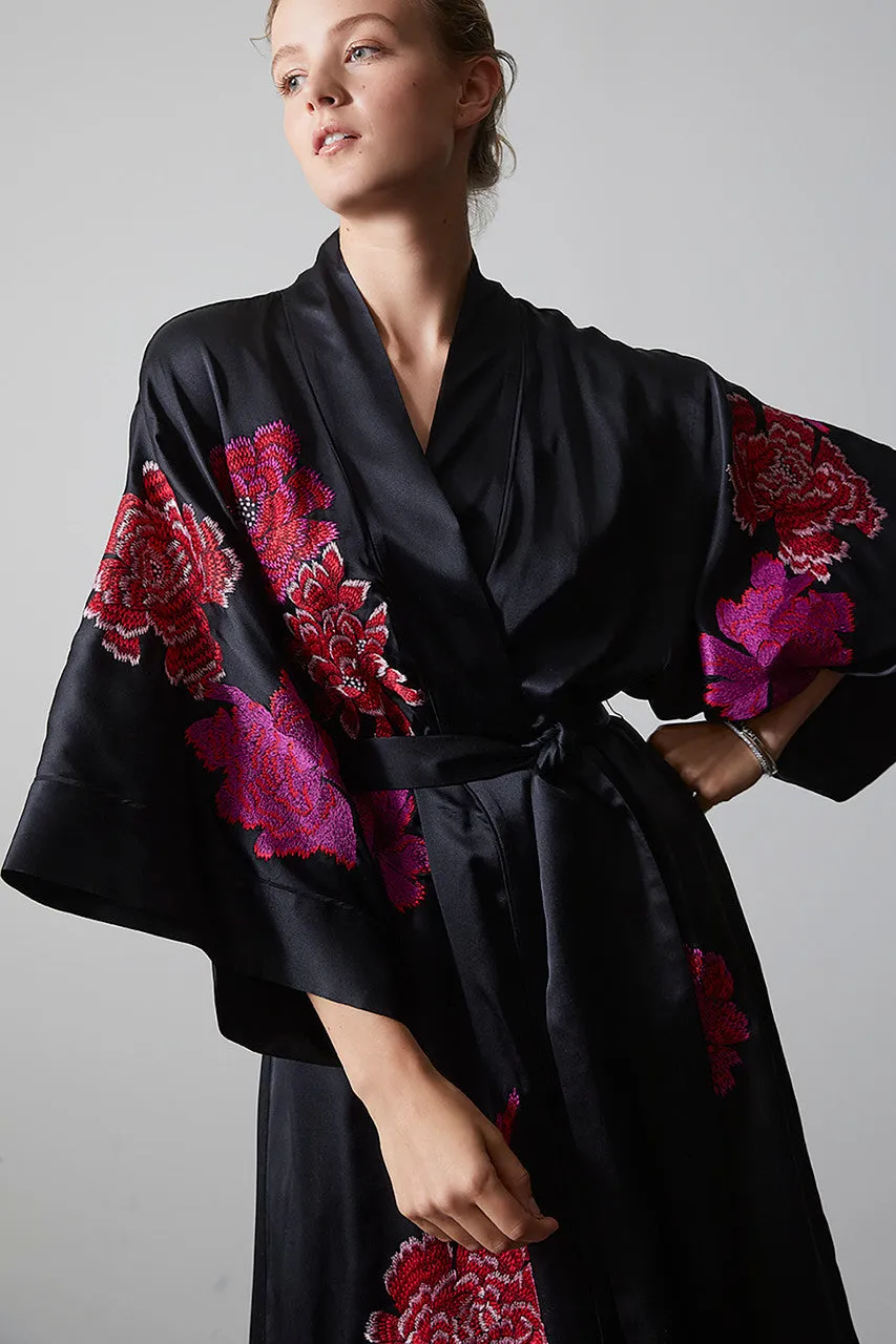 Imperial Embroidery Silk Robe sold by Natori product image thumbnail 2