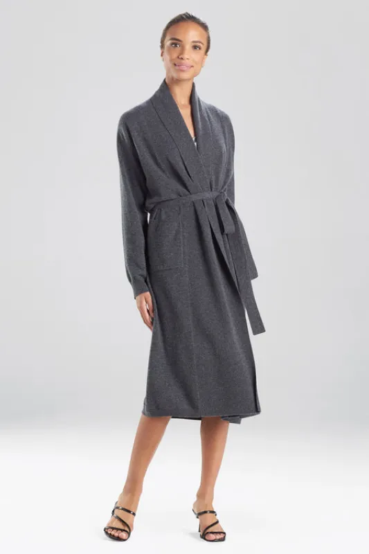 Cashmere Solid Robe made by Natori