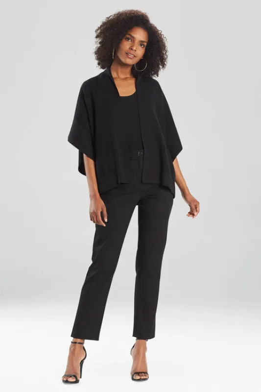 Angkor Knit Cropped Kimono Topper made by Natori