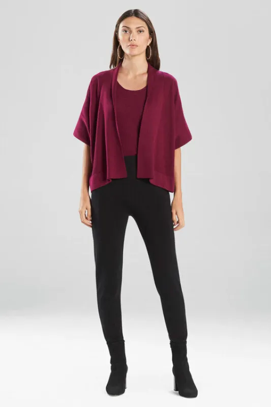 Angkor Knit Cropped Kimono Topper made by Natori