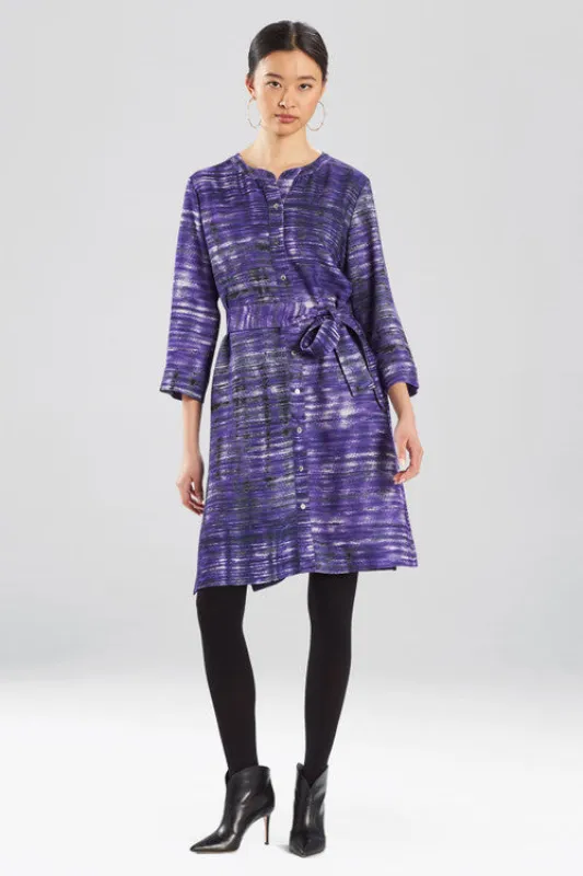 Paloma-Printed Cady Belted Dress sold by Natori