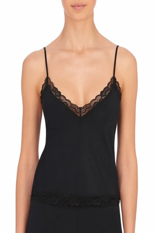 Elite Lace Trim V-Neck Cami made by Natori