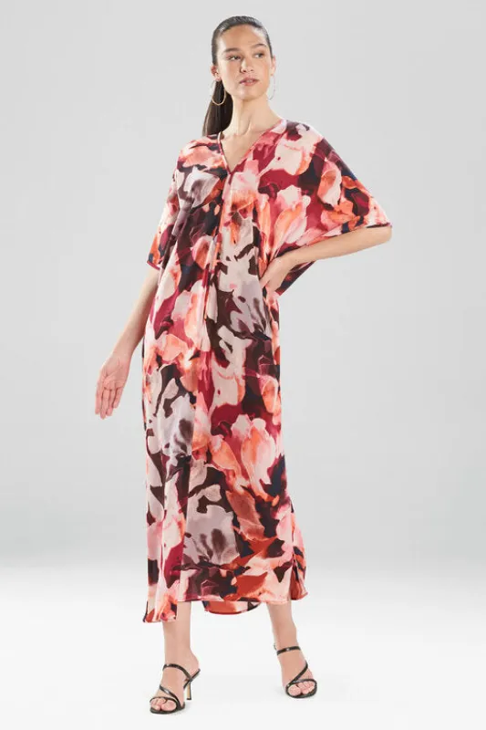 Watercolor Foliage Caftan made by Natori