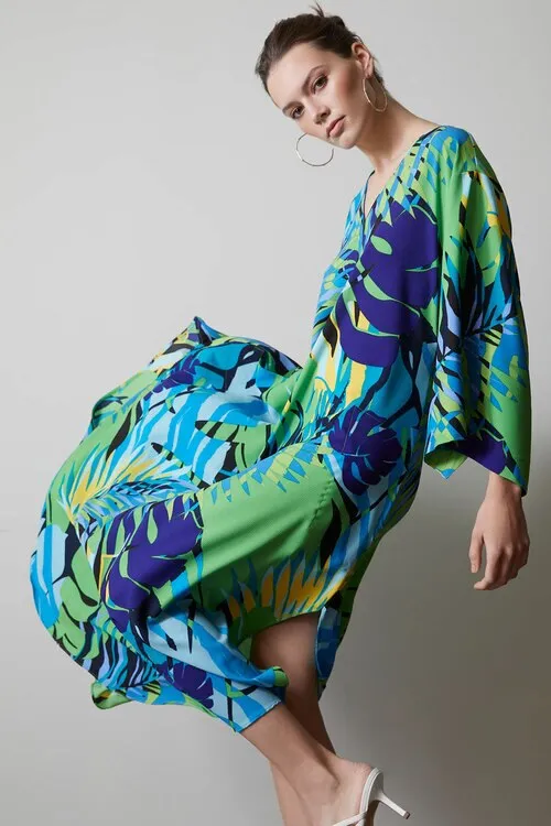 Palm Leaf Caftan sold by Natori