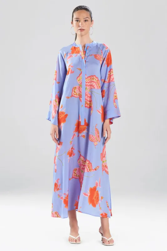 Butterfly Garden Zip Caftan sold by Natori