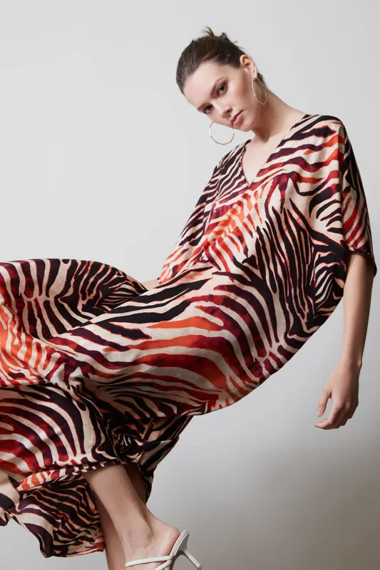 Wild Zebra Caftan made by Natori