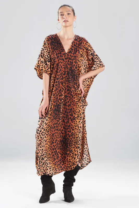 Wild Cheetah Caftan made by Natori