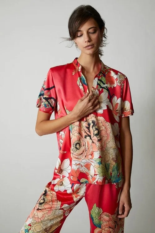 Enchanted Lotus Satin PJ sold by Natori