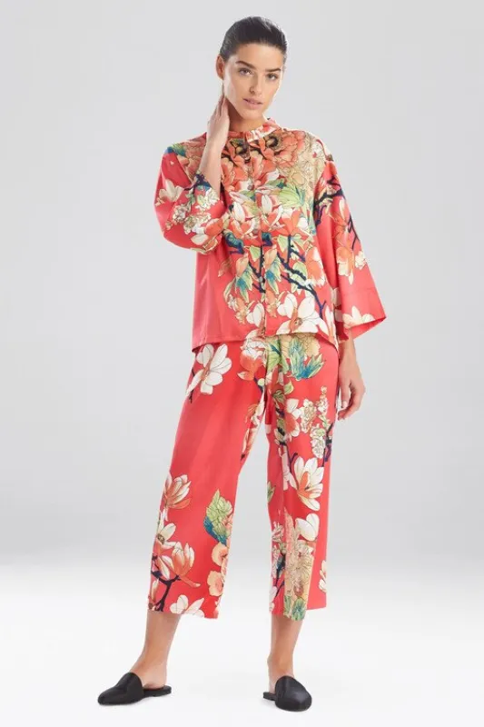 Enchanted Lotus Satin Mandarin PJ made by Natori