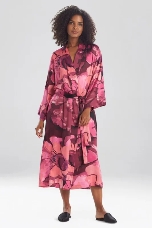 Canyon Lotus Satin Robe made by Natori