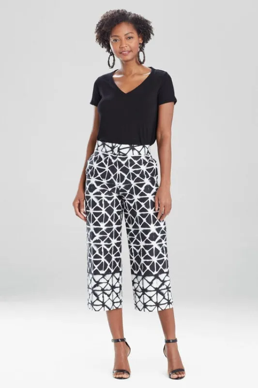 Kansai Wide Leg Crop Pants made by Natori