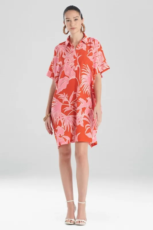 Aiko Printed CDC Caftan Dress sold by Natori