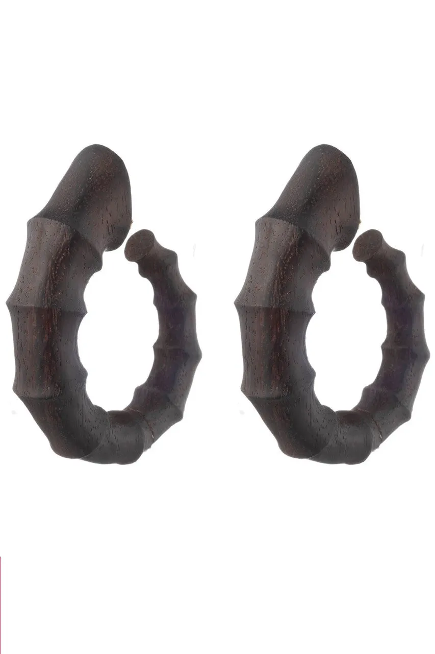 Acacia Wood Bamboo Earrings sold by Natori product image thumbnail 2