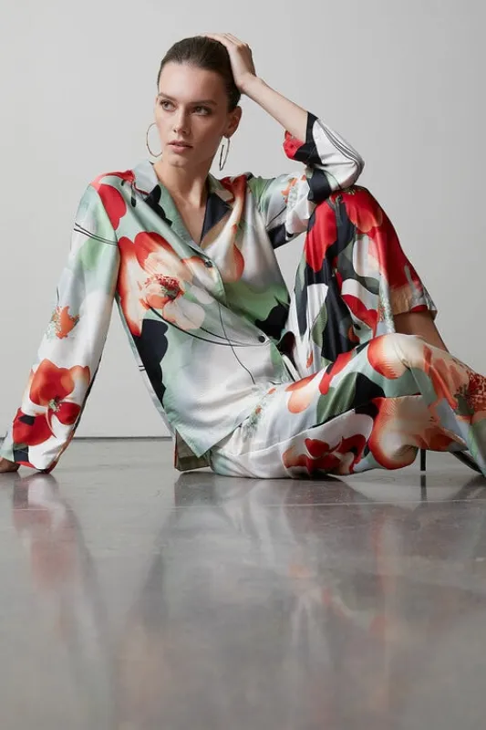 Exotic Poppy Notch PJ sold by Natori