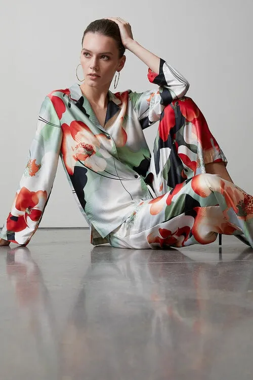 Exotic Poppy Notch PJ sold by Natori