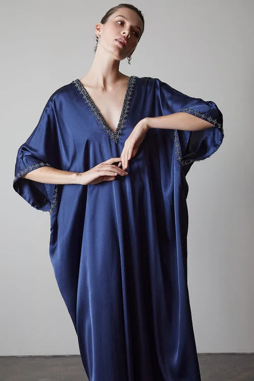 Key Essentials Beaded Silk Caftan sold by Natori