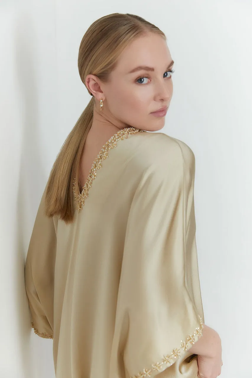 Key Essentials Beaded Silk Caftan sold by Natori product image thumbnail 5