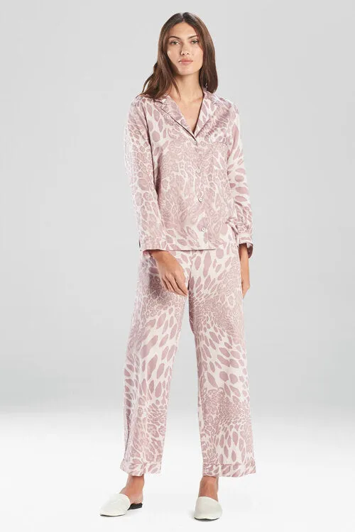 Leopard Printed Cotton Sateen PJ sold by Natori