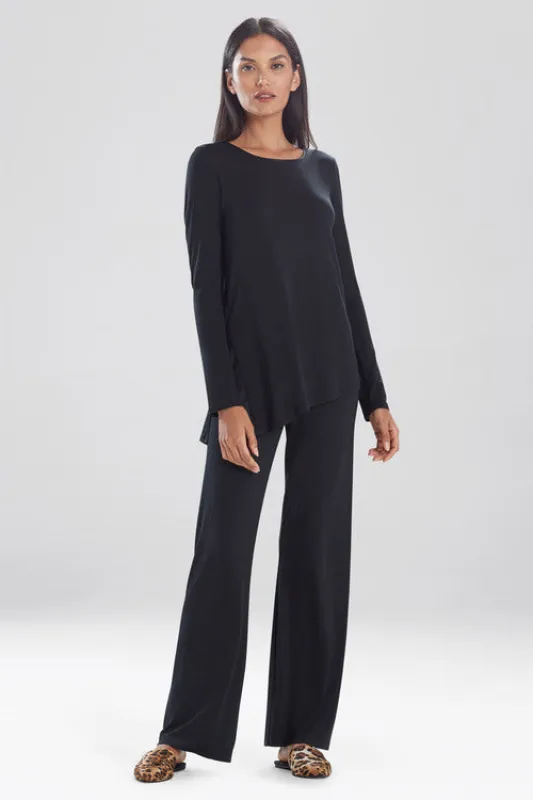 Jersey Essentials Side Slit Top made by Natori