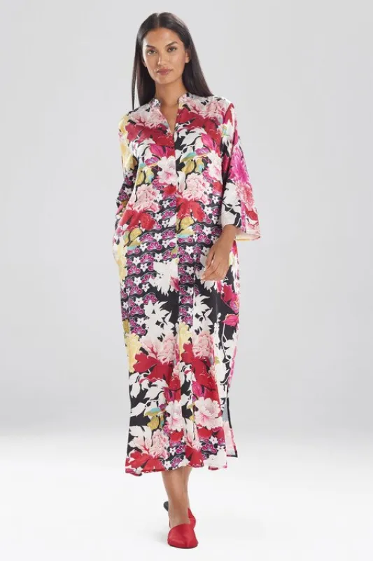 Imperial Garden Zip Caftan sold by Natori