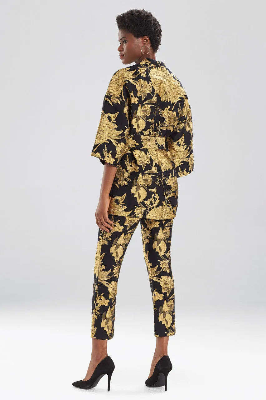 Gold Flower Jacquard Jacket sold by Natori product image thumbnail 3