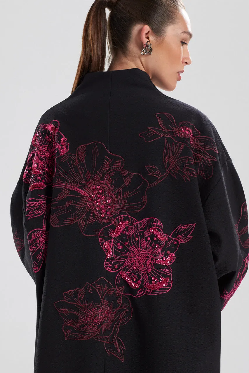 Compact Knit Crepe Beaded Caban Jacket sold by Natori product image thumbnail 4