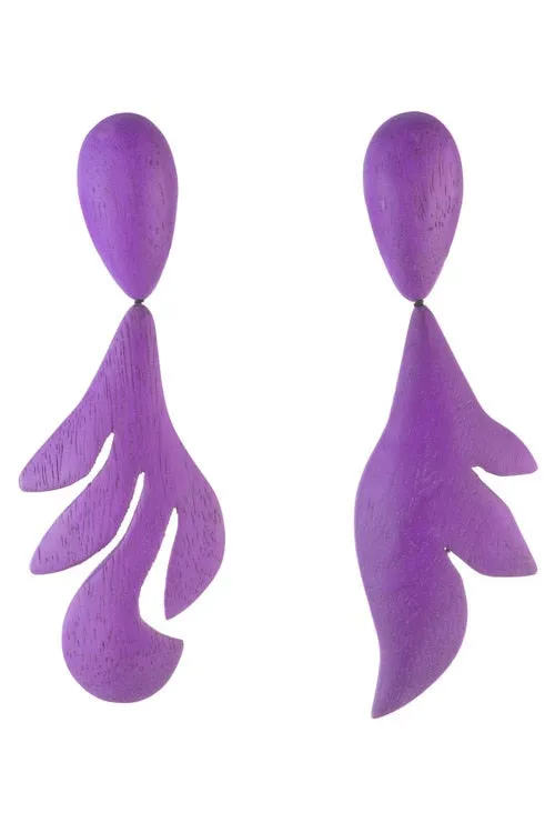 Acacia Wood Earrings sold by Natori